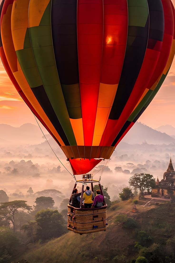 Hot air ballooning in Manali
